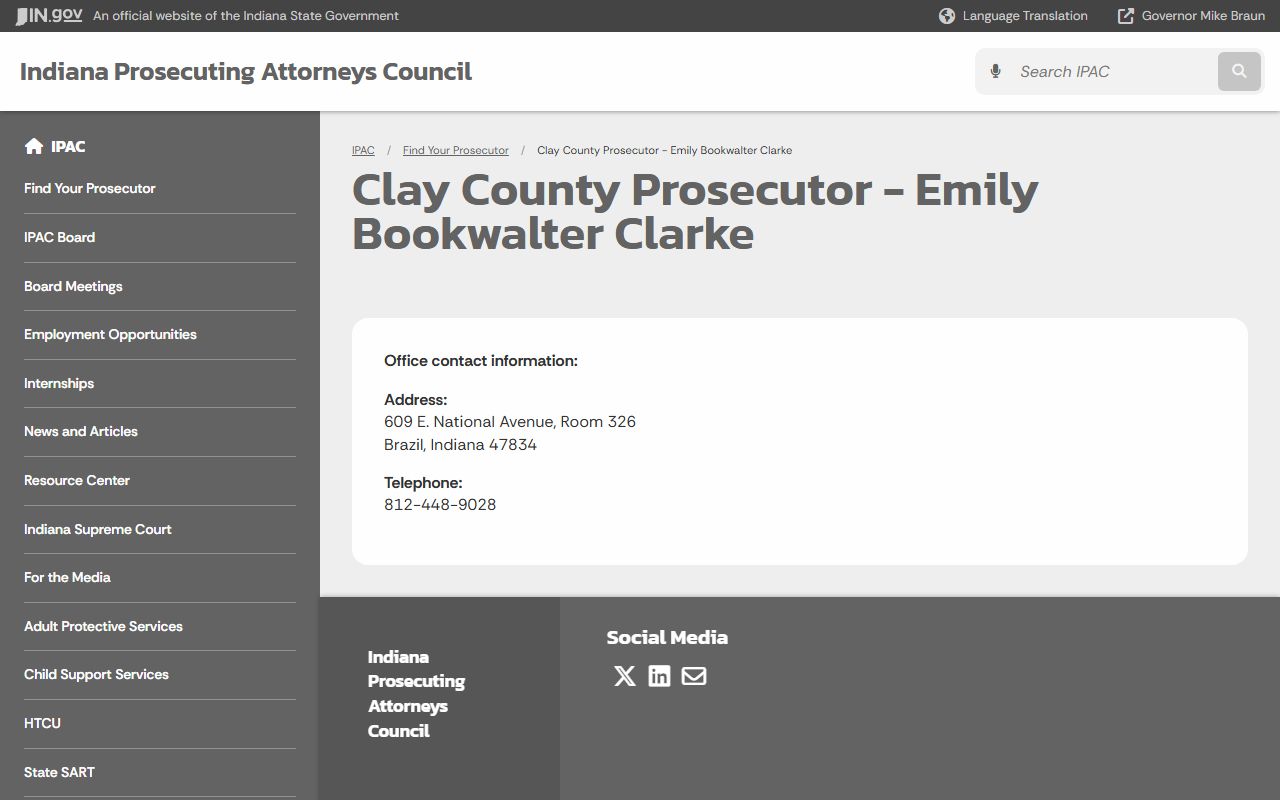 Clay County prosecutor contact for court records after arrest